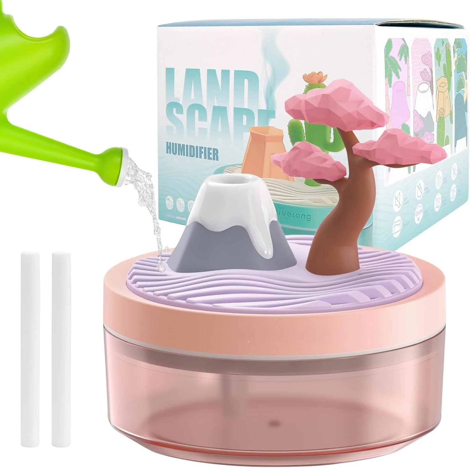 

Мини-портативные настольные увлажнители с вишневым деревом, тихий прохладный туман, автоматическое выключение, ночник, увлажнитель воздуха для дома, офиса, путешествий