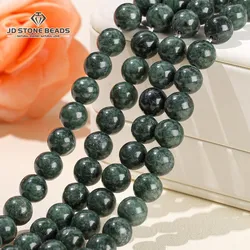 Natural Stone Dark Green Jade Jasper Beads Round Loose Spacer 6 8 10mm For Jewelry Making Diy Necklace Bracelet Accessory