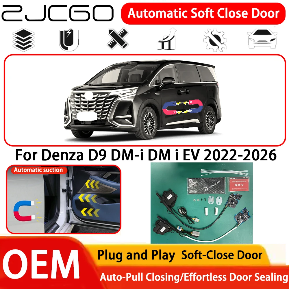 

for Denza D9 DM-i DM i EV 2022-2026 Car OEM Plug and Play Automatic Electric Soft Close Door Comfort Closing System