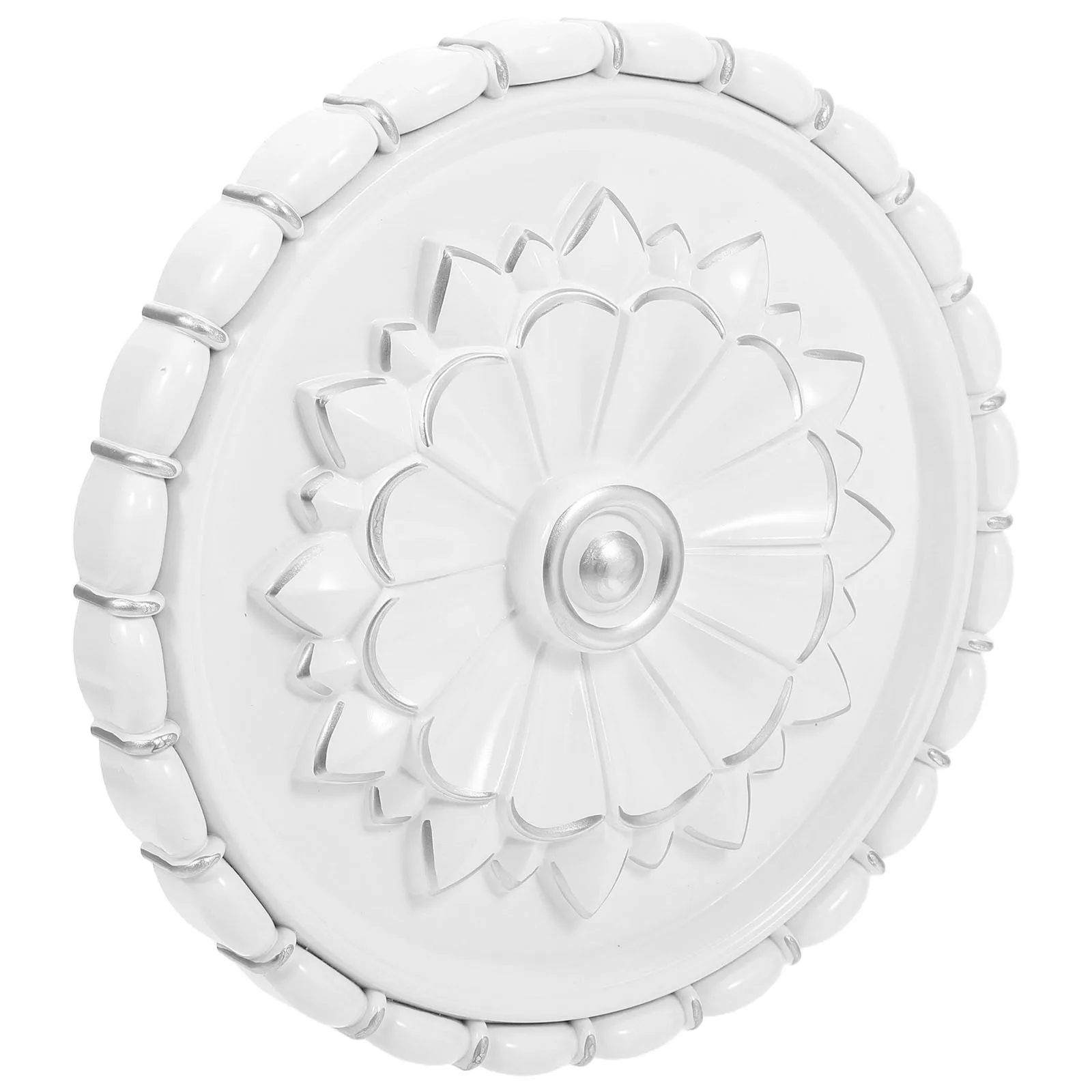 

Round Wall Relief Flower Applique Elegant Roman Column Corner Design for Living Room Bedroom Office Decorative Ceiling Medallion
