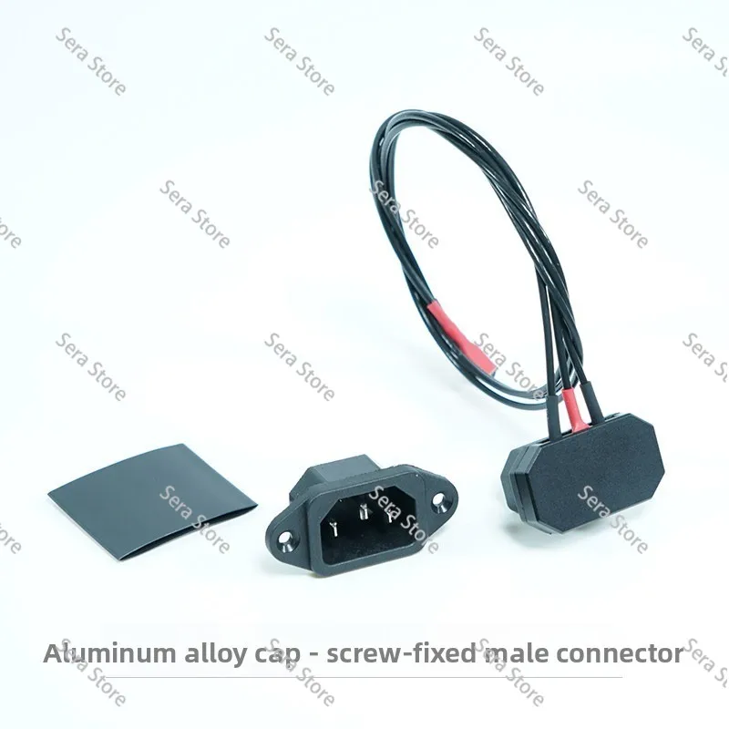 Computer Case Power Extension Cable, Power Supply 90 Degree Elbow Extension Cable, Tin-plated Cable, One Male and One Female