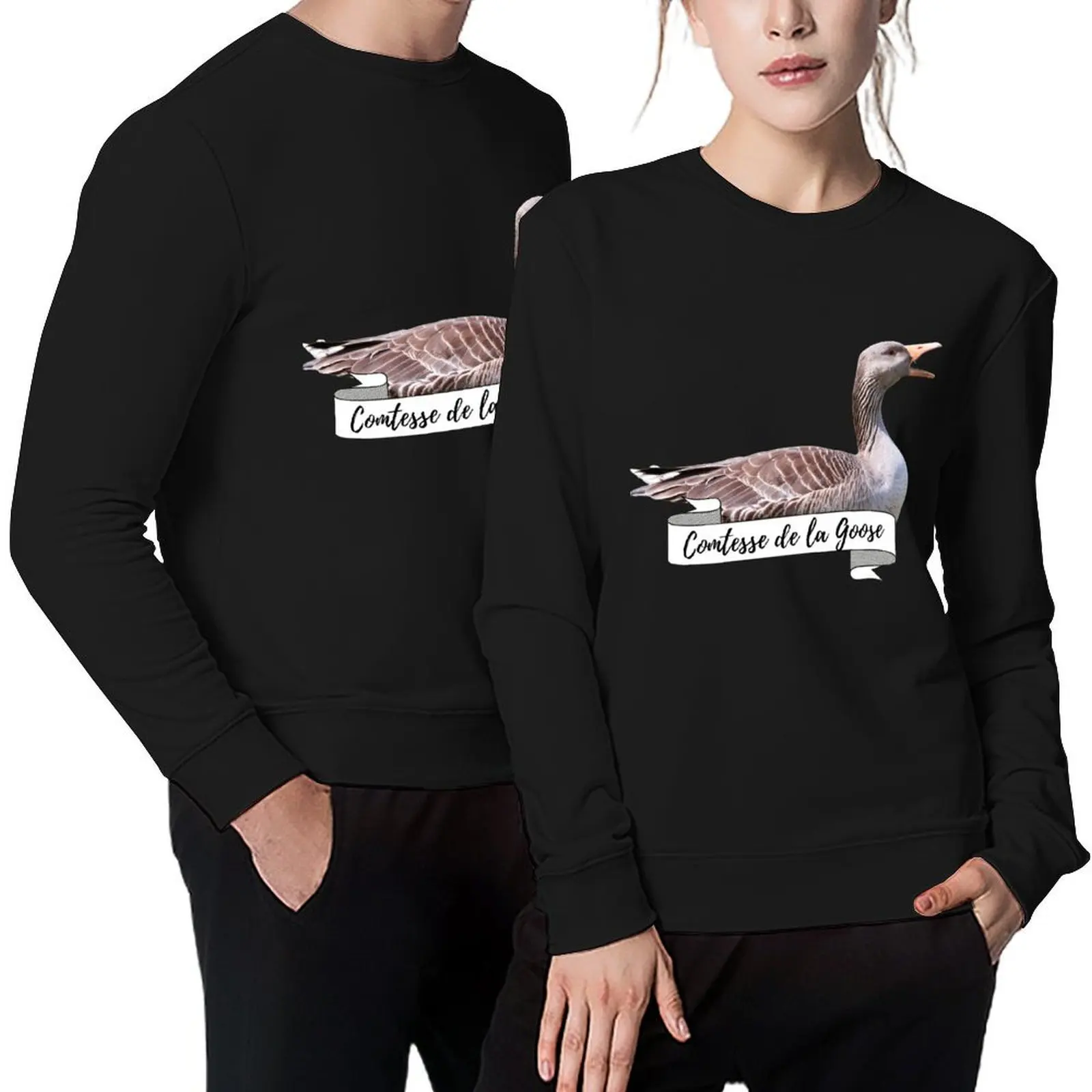 Royal Geese Comtesse De La Goose Funny Goose Lover Gift Pullover mens clothes men's autumn clothes autumn sweatshirt