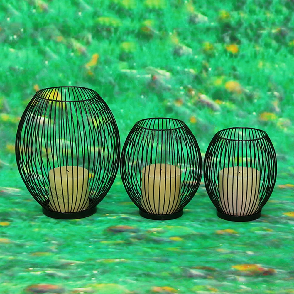 

Wrought Iron Candlestick S Size Elegant Holder For Wedding Party Home Decor Desktop Adornment Iron Stand