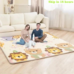 Alfombra de juego de bebé de gran tamaño de 200x180cm, juguetes para niños, alfombra de seguridad, tapete de desarrollo, almohadilla para gatear para habitación de bebé, alfombra plegable