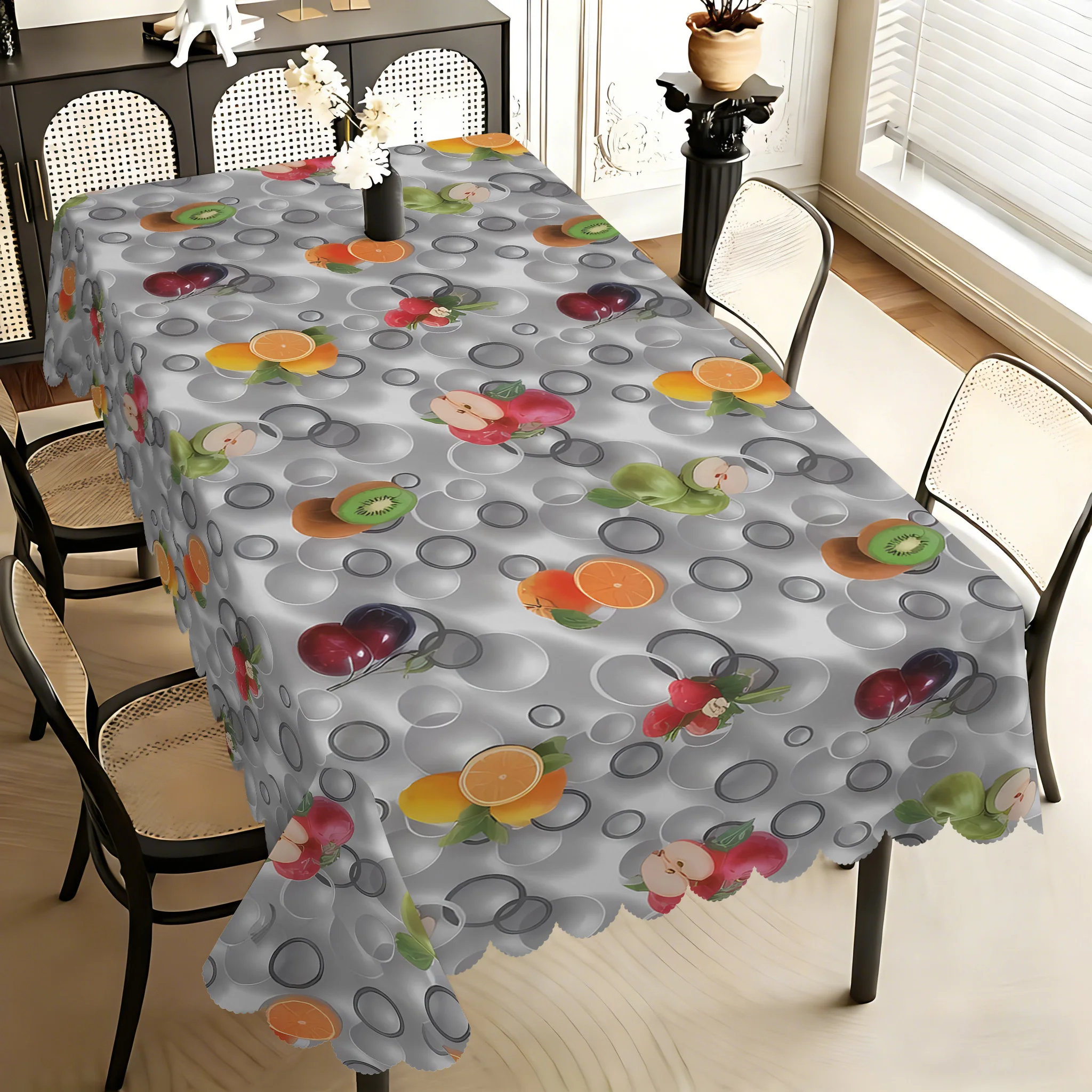 Colorful Fruit Theme Decorative Tablecloth
