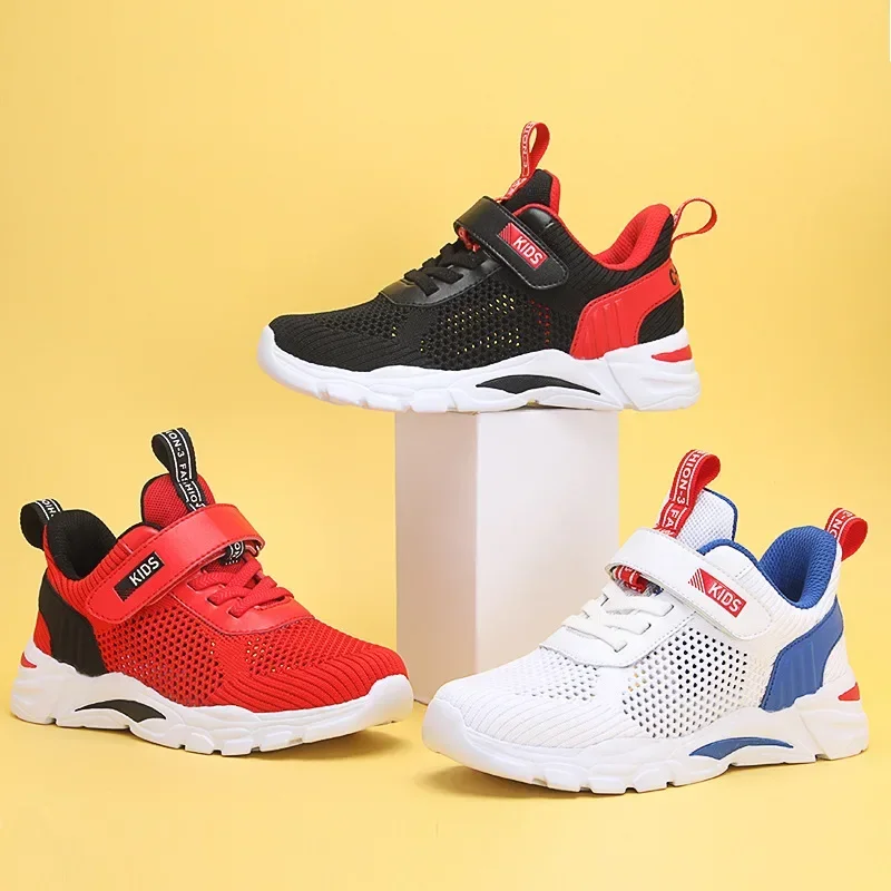 

Boys' Shoes 2024 Summer New Children's Sports Mesh Shoes Breathable Casual Shoes for Middle-aged and Primary School Students