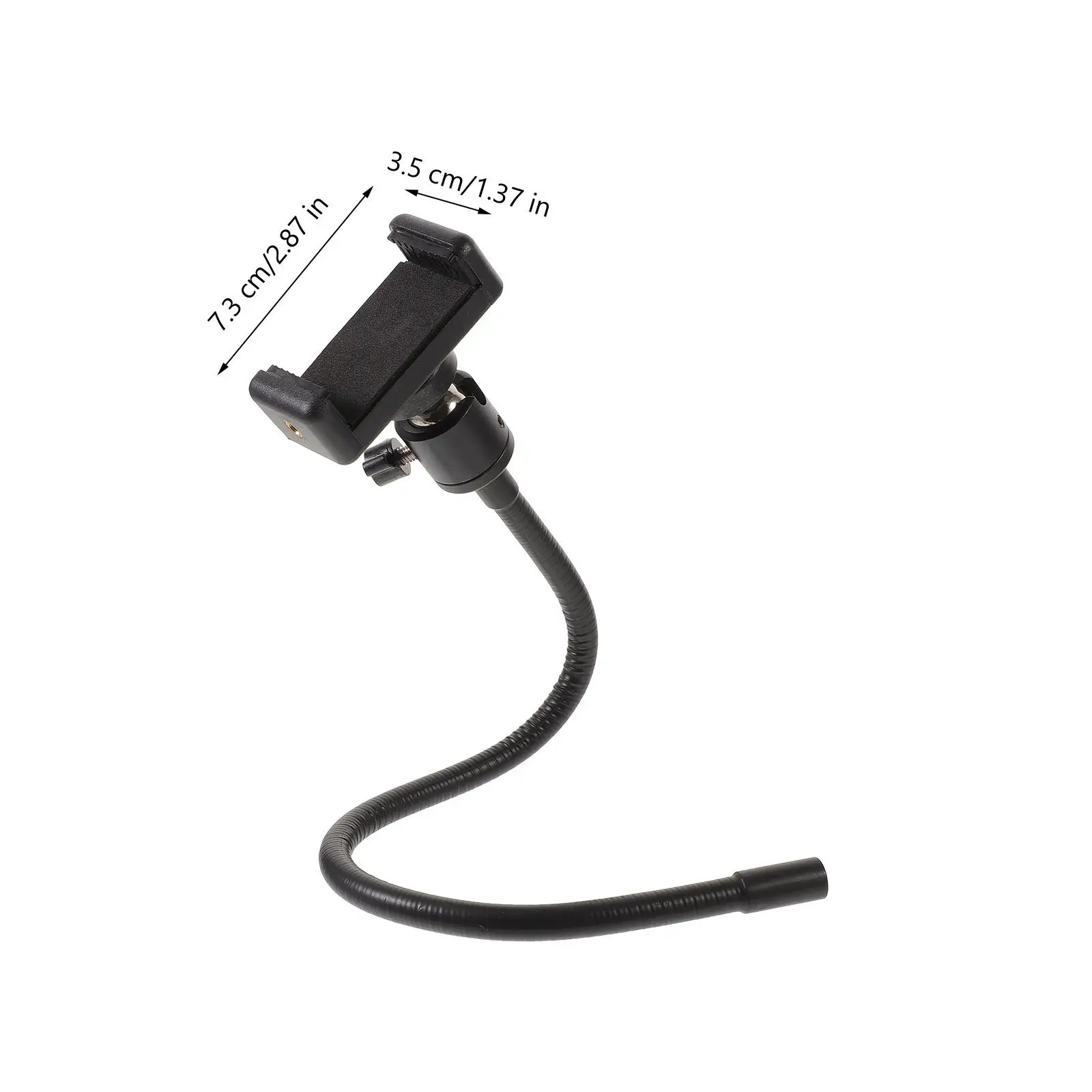 1Set Phone Holder Tripod Mount Adapter Flexible Hose Adjustable Angle Stable Mobile Holder for Smartphone Camera Shooting