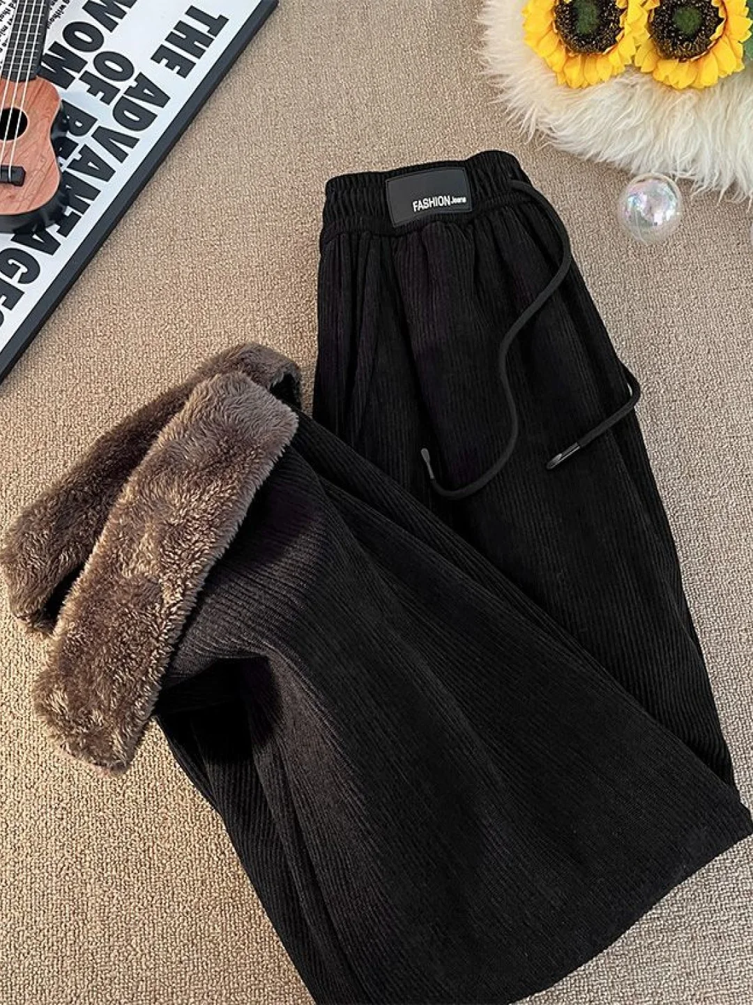 American Style Fleece Lined Th - Corduroy Pant Warm ulasan dan harga