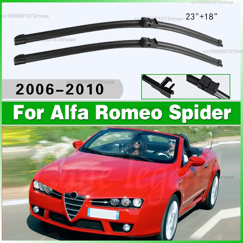 

Windshield Windscreen Clean Naturl Rubber Cars Wipers 2008 2009 23"+18"Car Wiper Blade Blades For Alfa Romeo Spider 2006 - 2010