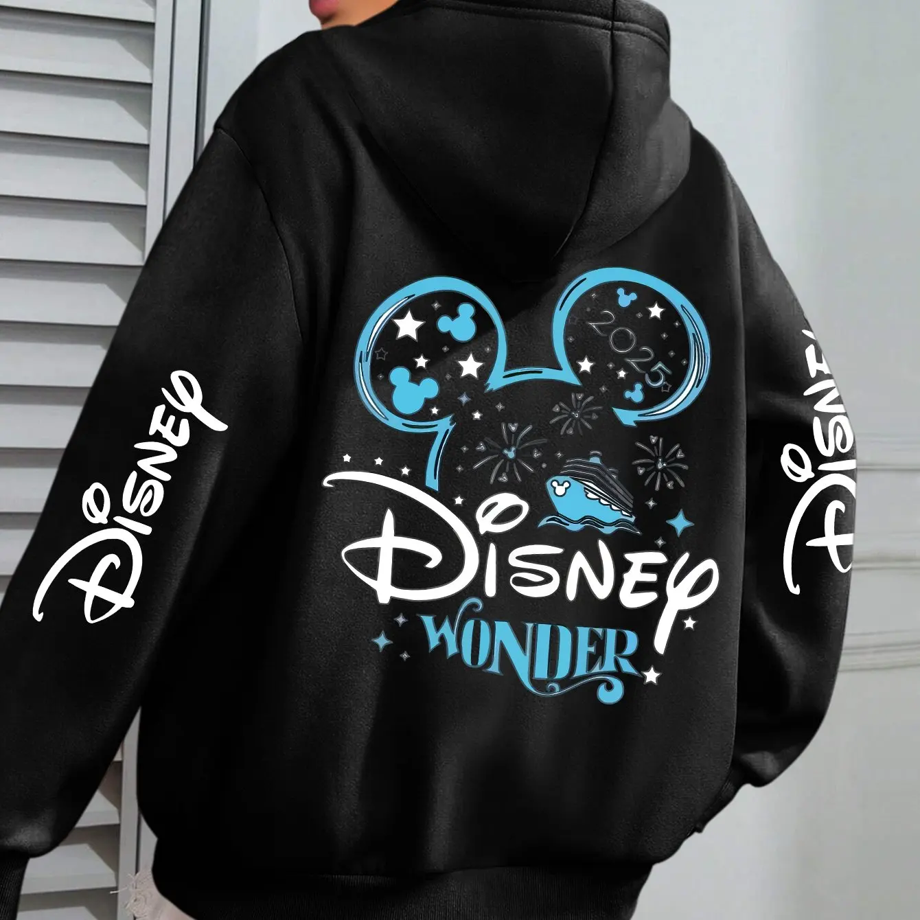 

Women Disney Mickey Mouse Fashion Hoodies Oversized Streetwear Unisex Sweatshirts Autumn and Winter Fleece Casual Versatile