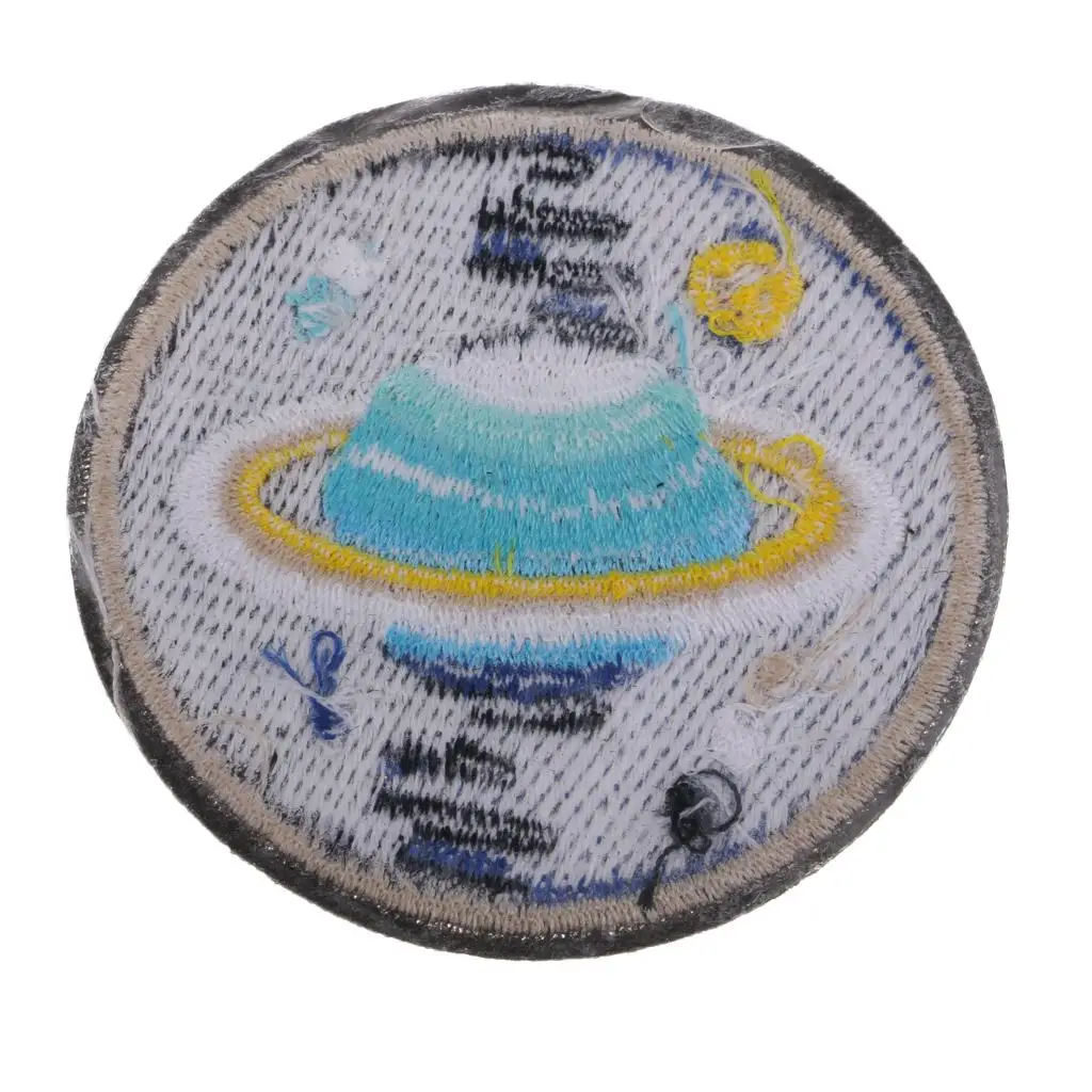 Star Space Theme Embroidered Patch Applique Assorted Size DIY Sewing Craft Sticker for Clothes Accessories
