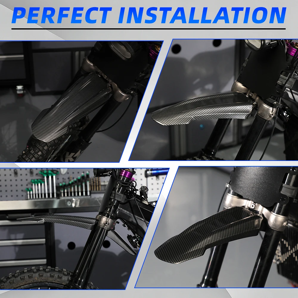 Plastic Modified Extended Longer Front Rear Tail Fender Universal Motorcycles For SURRON Sur-Ron Electric Bike Dirt Pit E-bike image 2