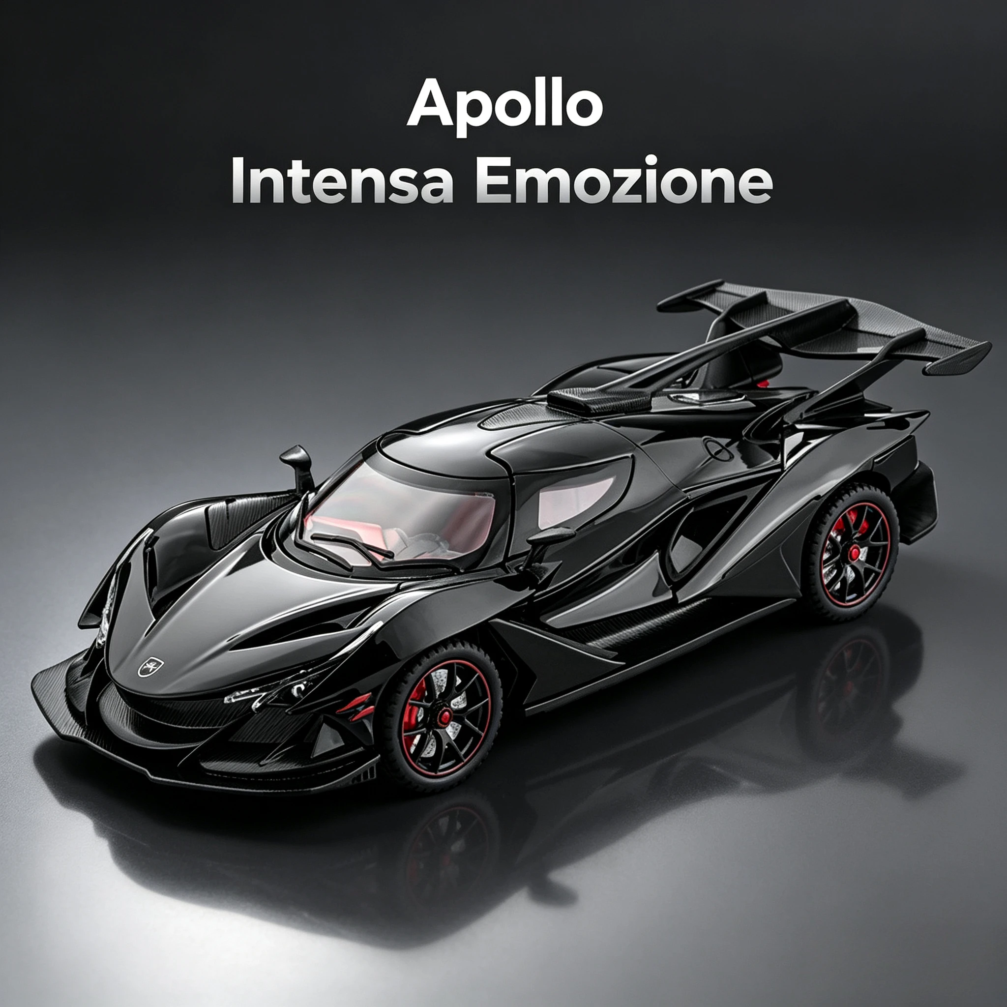 1:24 IE Intensa Emozione Alloy Sports Car Model Diecast Metal Racing Super Car Model Simulation Sound Light Boys Toy Gift