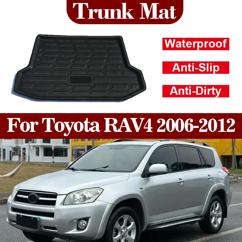 

For Toyota RAV4 2006-2012 Car Trunk Mats Tray Cargo Liner Cargo Boot Carpet Floor Tray Liner Anti-Slip Anti-Dirty Waterproof