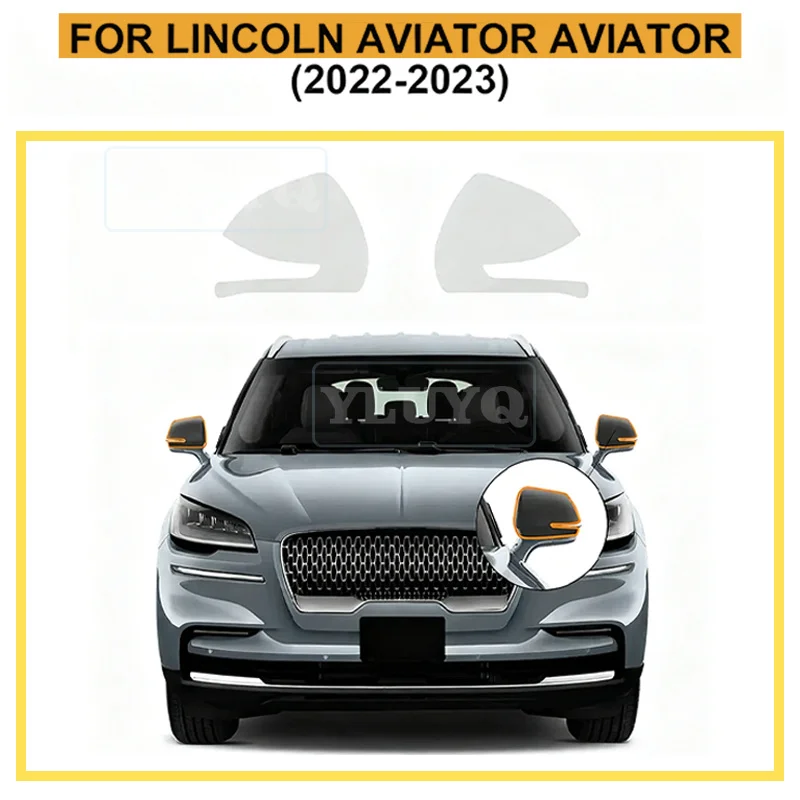 

For Lincoln Aviator 2022-2023 Headlight Rearview Film TPU Precut Car Paint Protection PPF Clear Accessories Transparent Sticker
