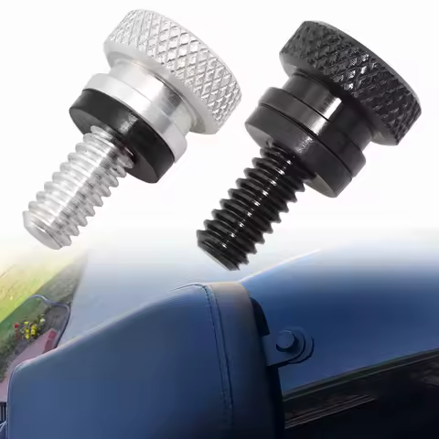 Universal 1/4" Mini Rear Fender Passenger Seat Bolt Tab Screw For Harley Sportster XL 883 1200 Fatboy Road King Softail Touring