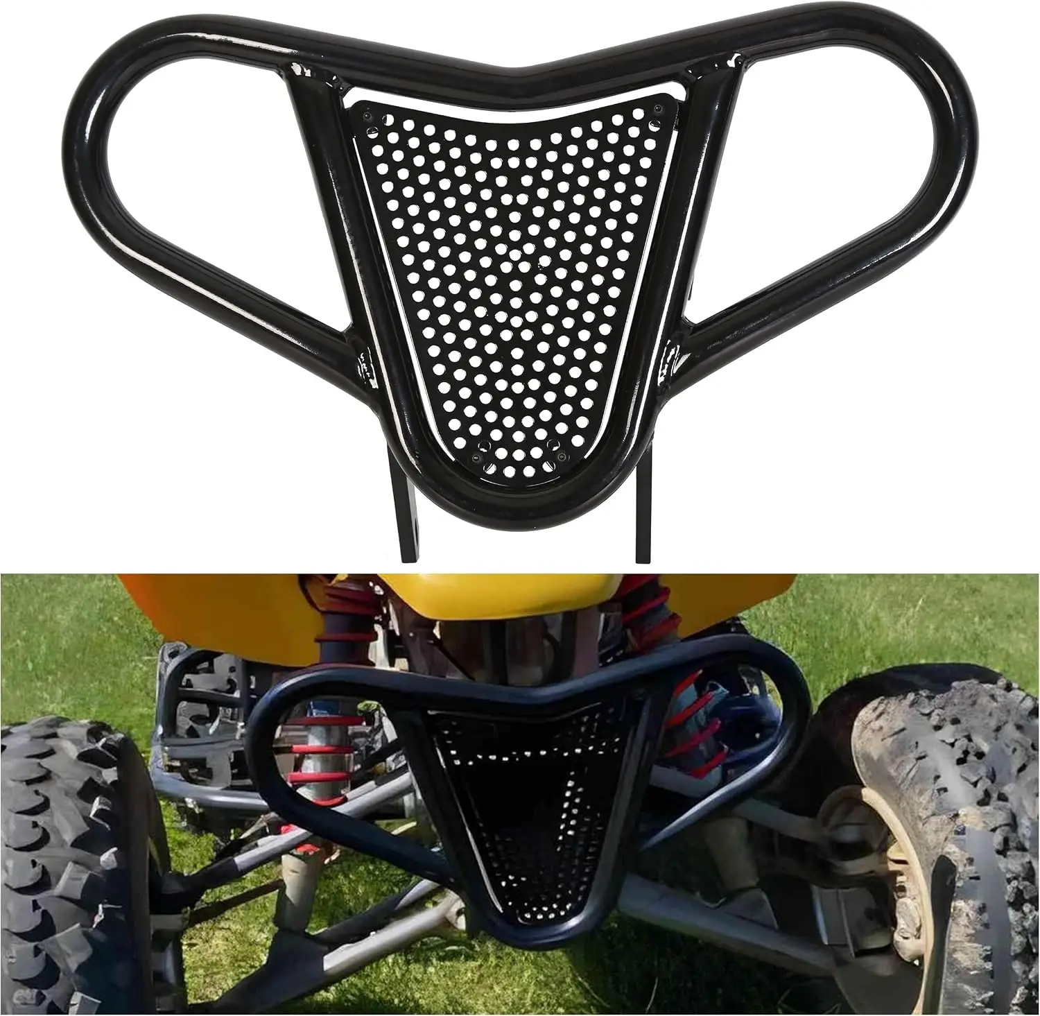 ATV Front Bumper Replacement Compatible with 1999-2014 400 and 450 Models