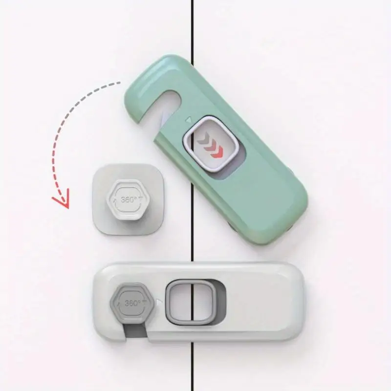 Home Refrigerator Freezer Door Lock Safety Lock Clip Proof Hand Split Cabinet Drawer Protective Lock