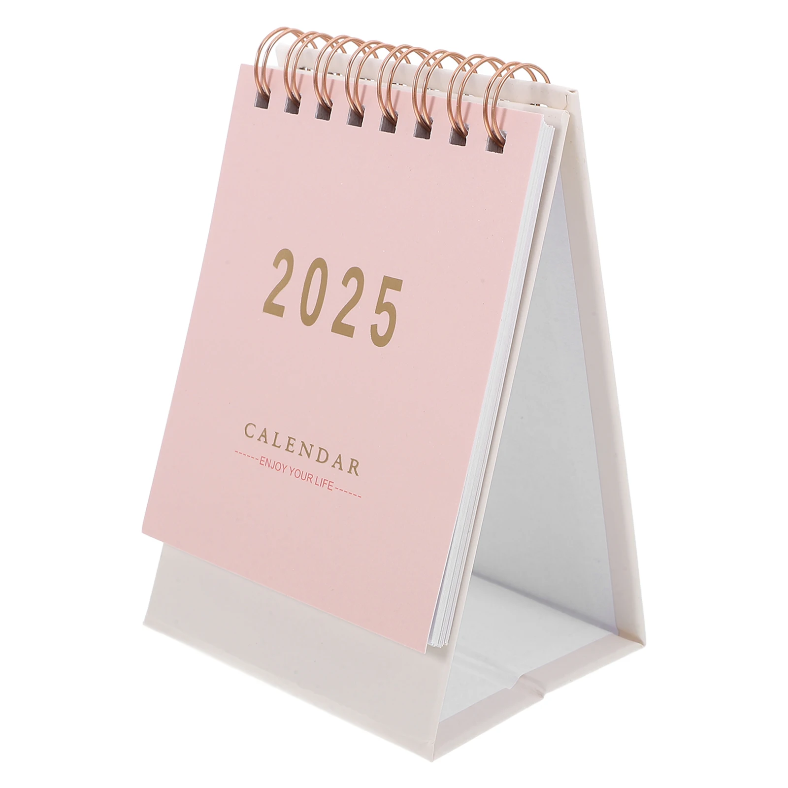 

Small Desk Calendar 2025 Standing Mini Flip Desktop Calendars Daily Stands Cute