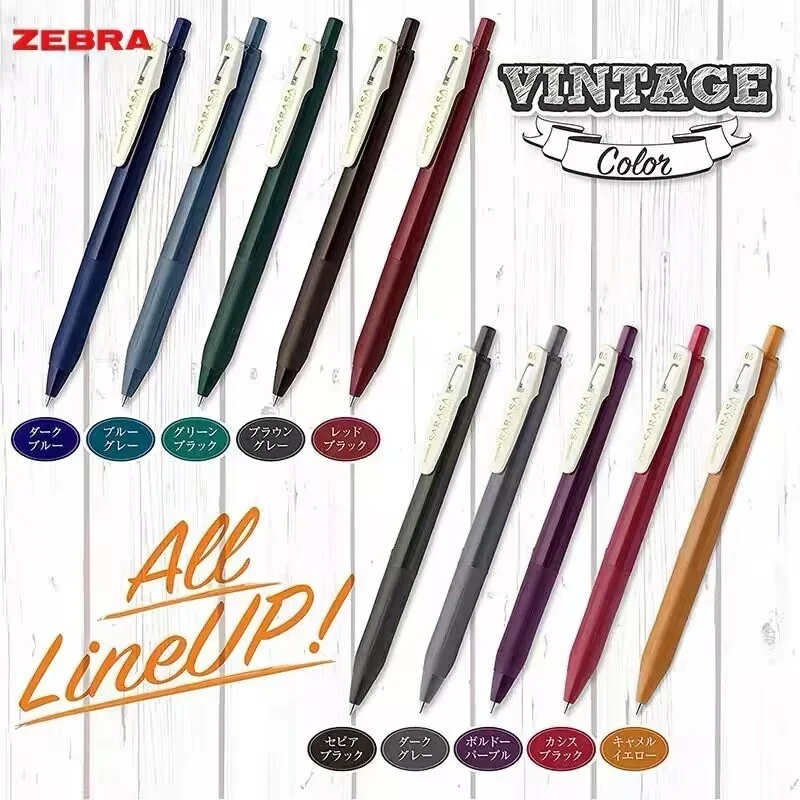 Japan  JJ5 Sarasa Clip Gel Pens Colored Ink 0.5mm Vintage Gel Ink Pen For Journaling Planner Drawing School Suppl