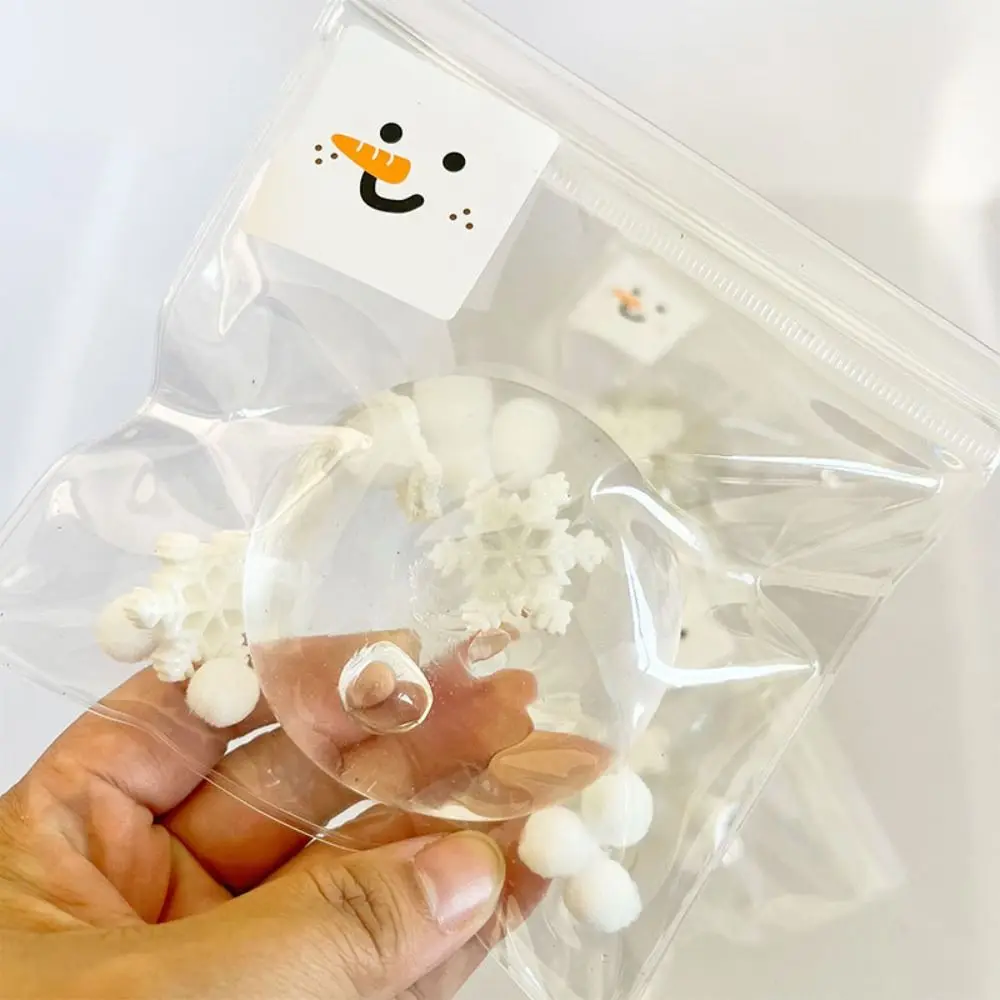 Sensory Toys Snowflake Squeeze Toy Maltose Snowman Pinch Toy Fresh Shapeable Handmade Ball Toy Kids Toys