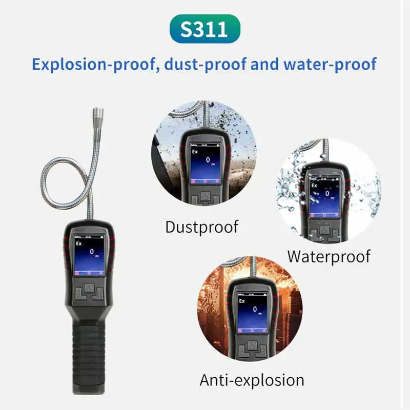 Detector de Gás Único S311 em Promoção para Detecção de Vazamentos em Tubulações para Detectar Gás Combustível EX CH4