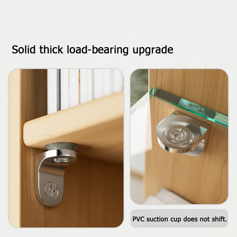 8-30Pcs  Zinc Alloy Floating Wall Shelf Load Bearing Layer Board Support Free Screws Adjustable Hardware Accessories Furniture