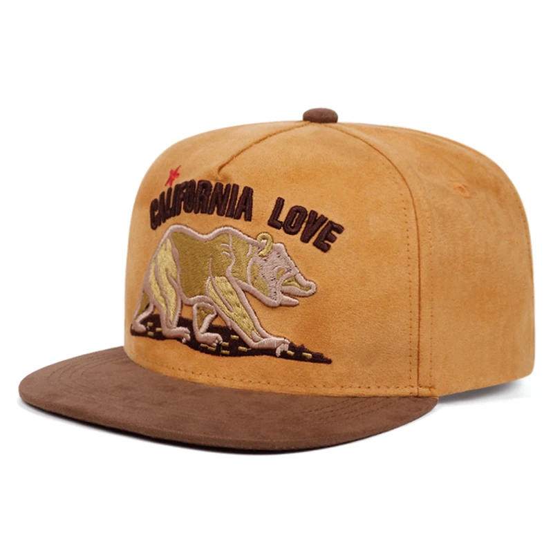 2026 New Flat Edge Hat California Bear Embroidered Baseball Hat Sunshade Hat Skateboard Hat Daily Commuter Decorative Hat Unisex