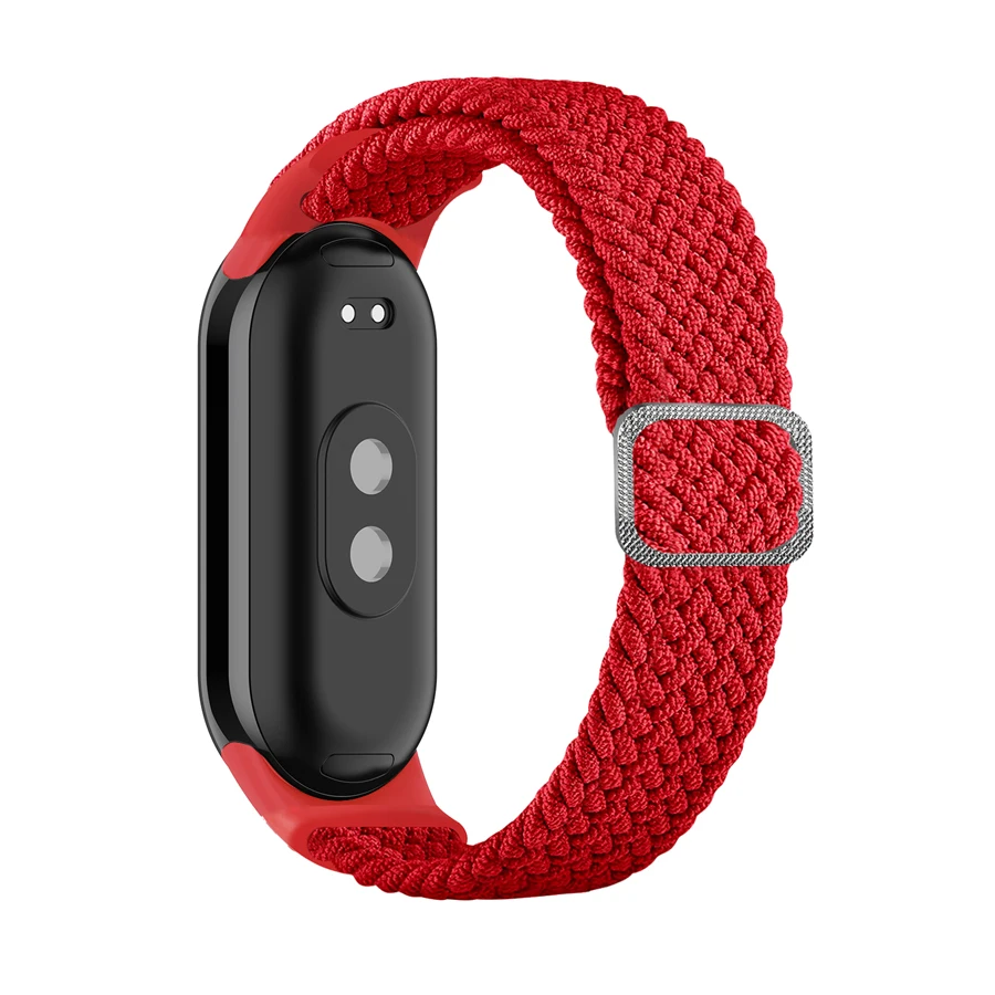 Band voor Xiaomi Mi Band 10 9 8, elastisch nylon gevlochten lus, verstelbare gesp, vervangende Correa-armband voor Miband 7 6 5 4 3