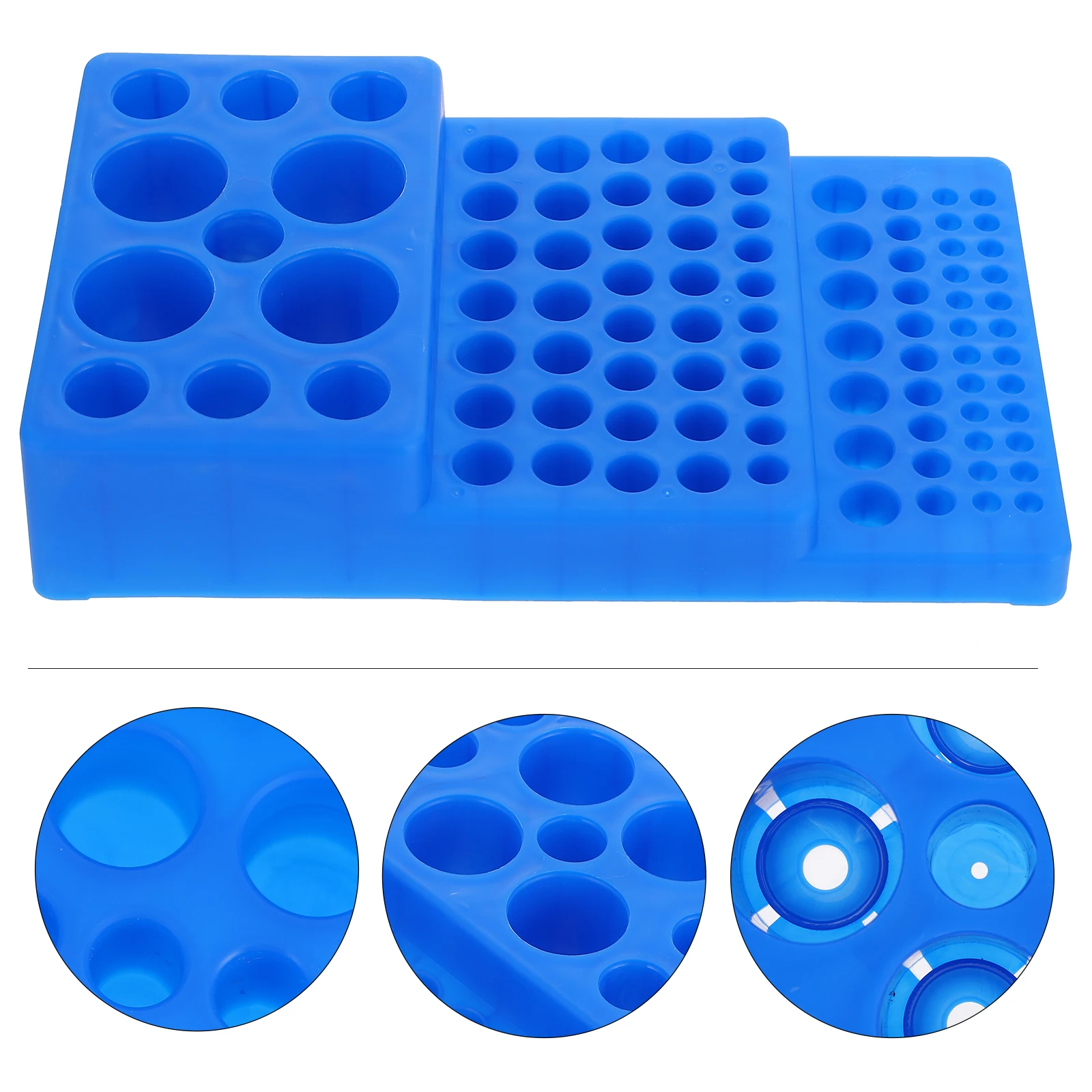 

Test Tube Rack 40 Hole PP Material Laboratory Glass Holder Storage Tubes Trapezoidal Design Test Tube Stand