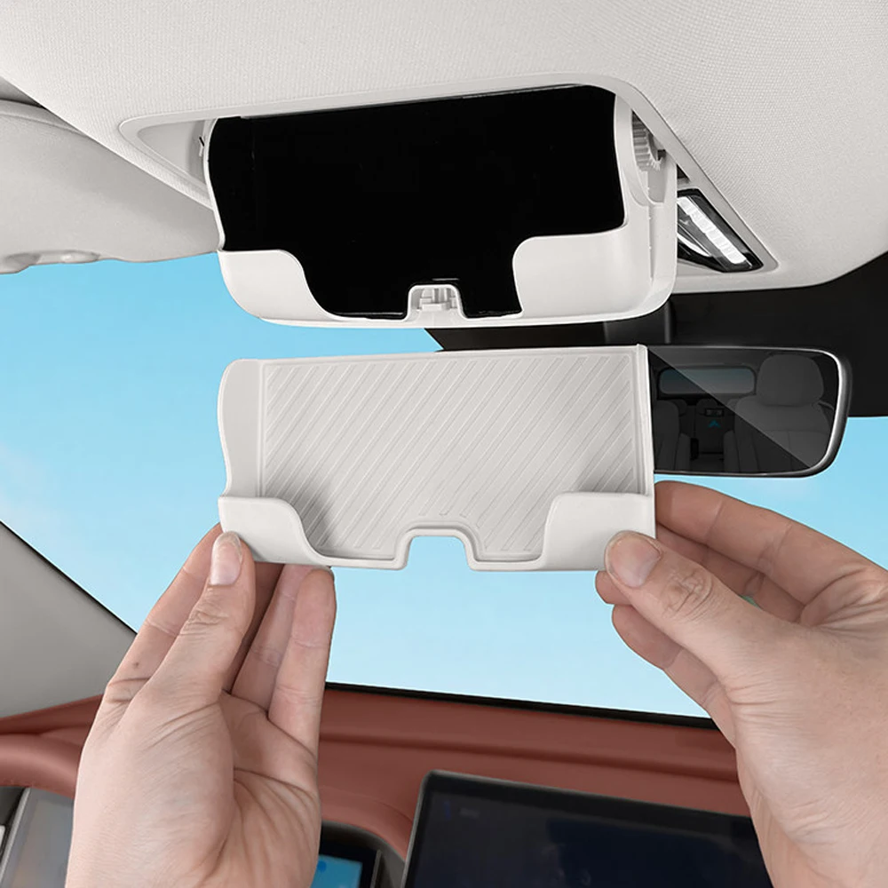 Fit For DENZA D9 2024 2025 2026 Car Glasses Box Silicone Pad Interior Sunglasses Storage Box Shock Absorber Pad Protective