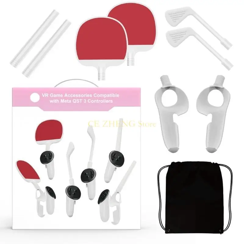 وحدة تحكم ألعاب الواقع الافتراضي E56B، مجموعة رياضية كومبو للعبة تحكم Quest3 #4