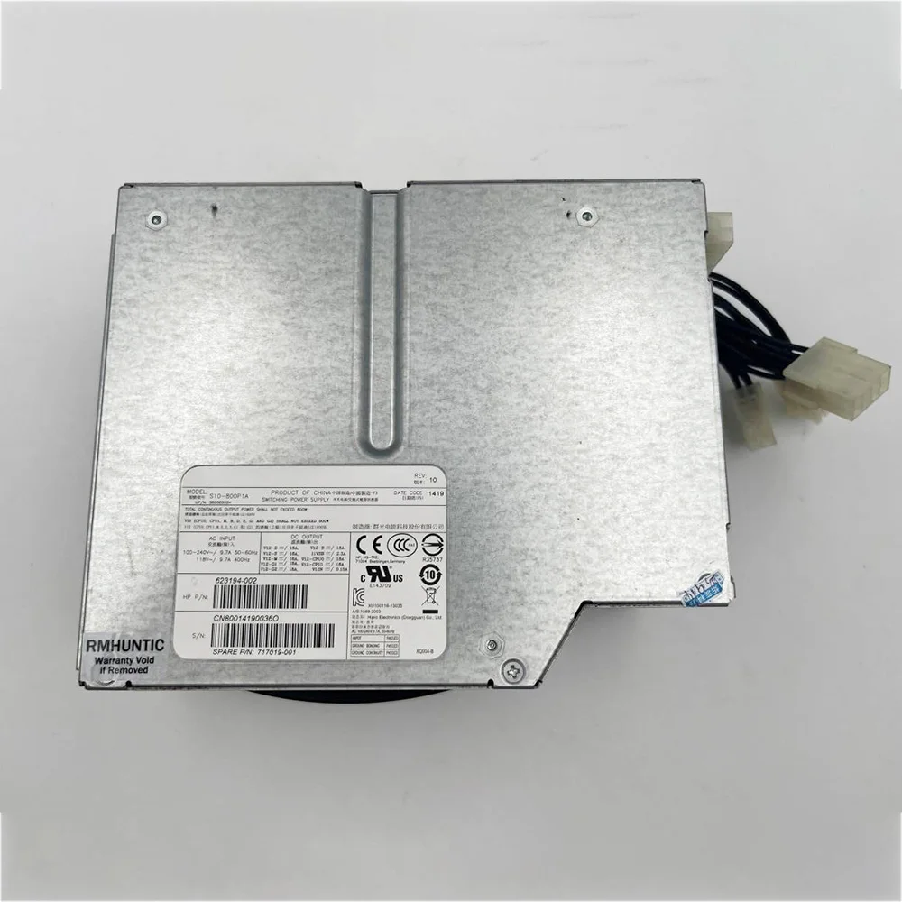 لمحطة العمل إمدادات الطاقة لـ H-P Z620 717019-001 623194-002 S10-800P1A 800 واط 100% تم اختبارها قبل الشحن