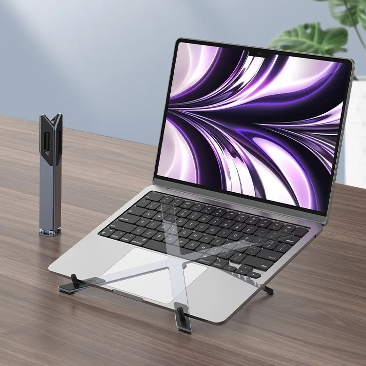 Liftable Foldable Laptop Stand Dual‑Use For Home Outdoor Portable Computer Support Bracket