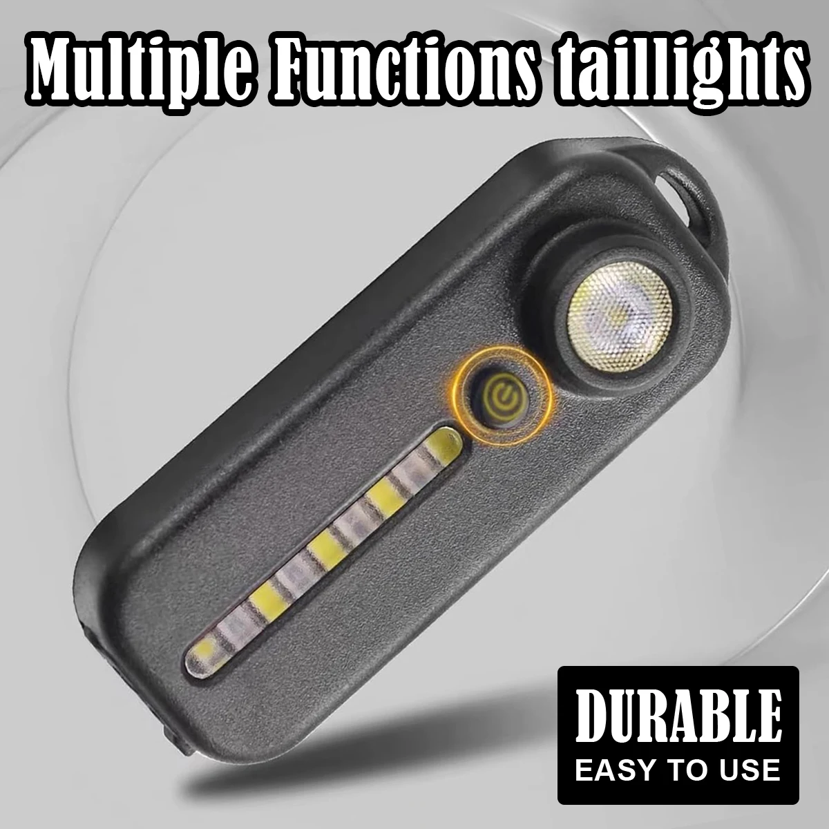 Keychain Mini Led Flashlight Multi-functional Clip Portable Pocket Bicycle Lights Usb Recharge 5v Dc 5-lighting Modes Taillights