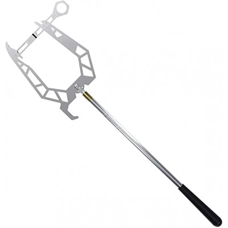 Threaded Boat Hook Dock Hook Telescopic Threading Device Teu Marine Stainless Steel Quick Loading Adjustable