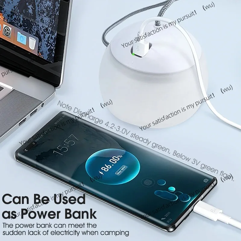 Luz colgante para tienda de campaña, linternas portátiles para acampar, luz Led recargable por USB, lámpara de campamento para emergencias al aire libre