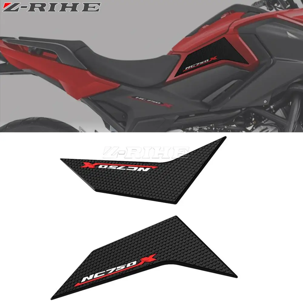 

For HONDA NC 750 X nc750x NC750 750X 2021-2023 Rubber Side Fuel Tank Pad Protector Decal Gas Knee Pad Traction Pad Fuel Tank Pad