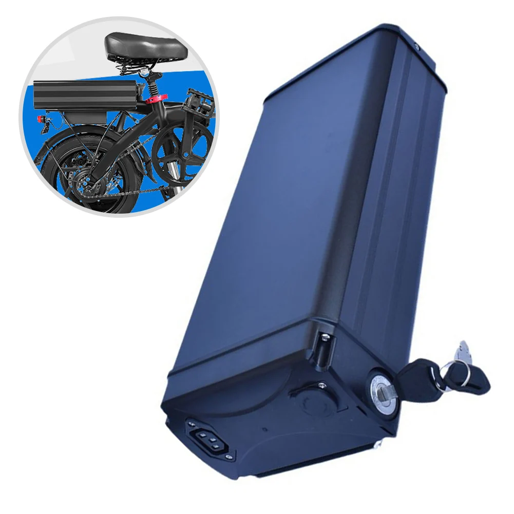 Rear Tailstock Battery Box Case With Handle For Electric Bike E-Bike Foldable E-Bike 48V Tailstock Battery Box Without Battery