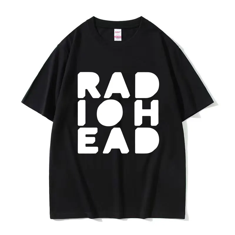 

Radiohead Tour 2025 Print T Shirt Men Women Casual Fashion Oversized Cotton T-shirts Retro Hip Hop Clothing Short Sleeve T-shirt