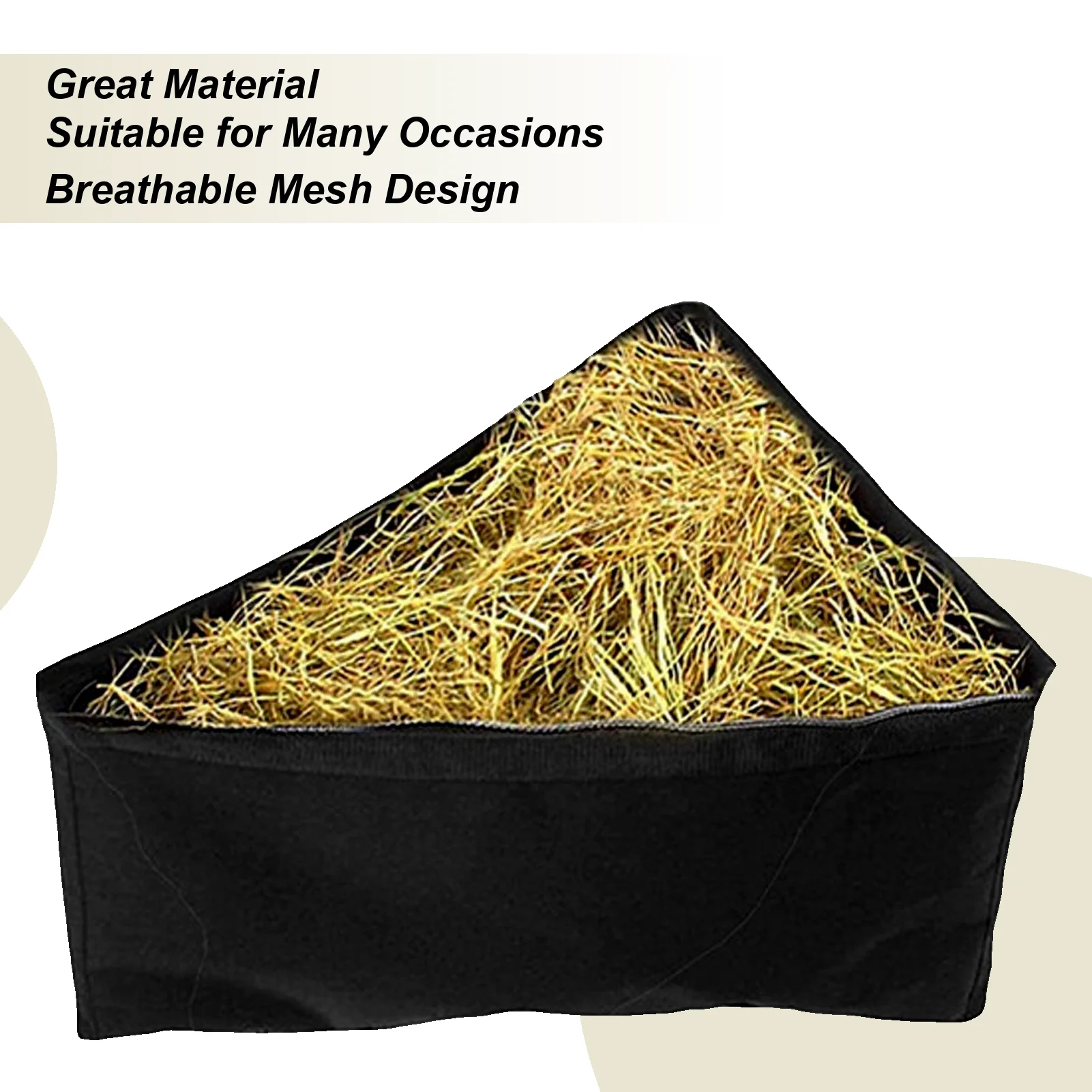 

Horse Feed Bag Goat Hay Feeder Hangable Adjustable Storage Feeder Supplies For Cattle Equine Horses Goat Livestock Barn