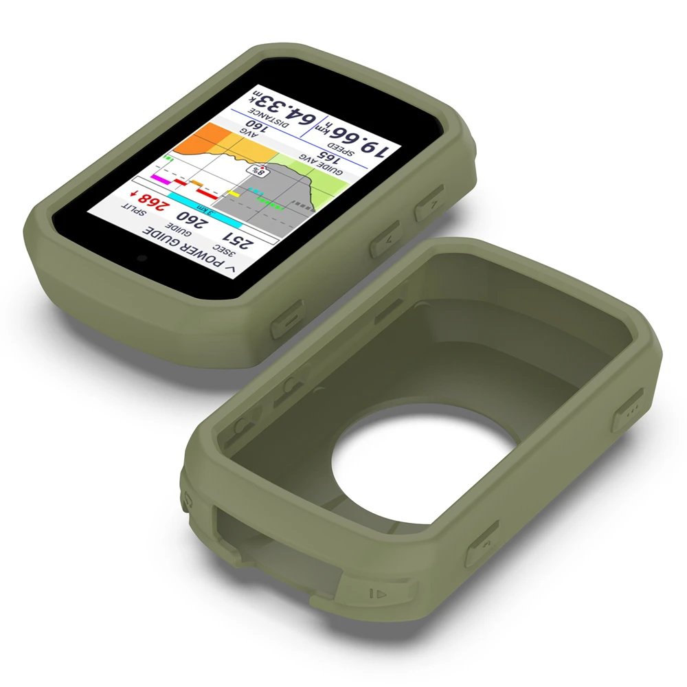 Funda protectora de silicona para Garmin Edge 550/850, cubierta protectora para bicicleta, carcasa anticolisión