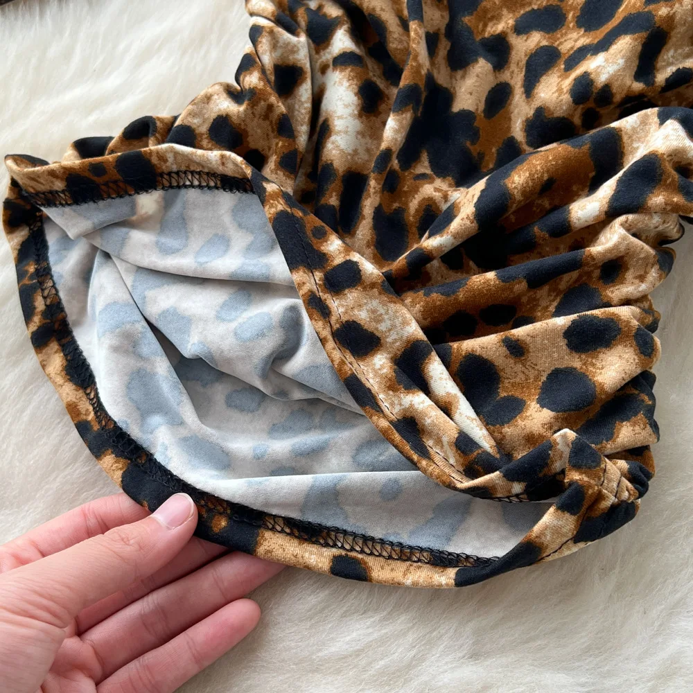 Two Piece Sets Pant Set Women Leopard Print Sleeveless Sexy Tops Wide Leg Long Pants High Waist Y2k Streetwear Casual Work 2025