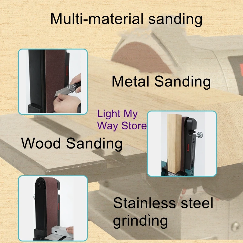 Sanding disc sanding machine polishing and drawing machine electric grinder vertical sander desktop sandpaper grinding machine