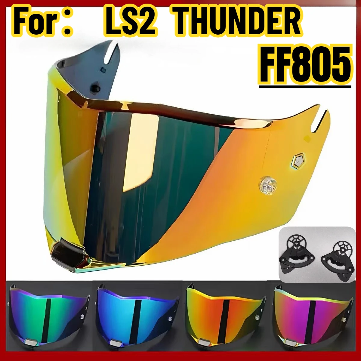 For LS2 THUNDER Carbon Fiber Helmet Lens Motorcycle Helmet Visors for LS2 FF805 Windshield Replacement Accessories