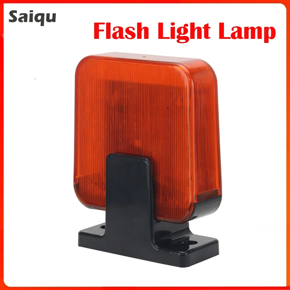 

LED Flashing Warning Light 12-265V AC/DC Alarm Lamp for Garage Door Outdoor Wall-Mounted LED Signal Alarm Light
