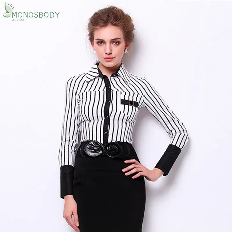 2024 Elegant Striped Shirts Women Fashion Bodysuits Business Rompers Office Lady Overalls Work Wear Tops and Blouses Female