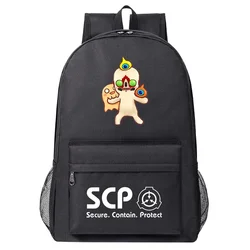 Cartoon SCP Foundation Boy Girl Backpack school bag high quality Children student backpack schoolbag teen Laptop Shoulder Bag