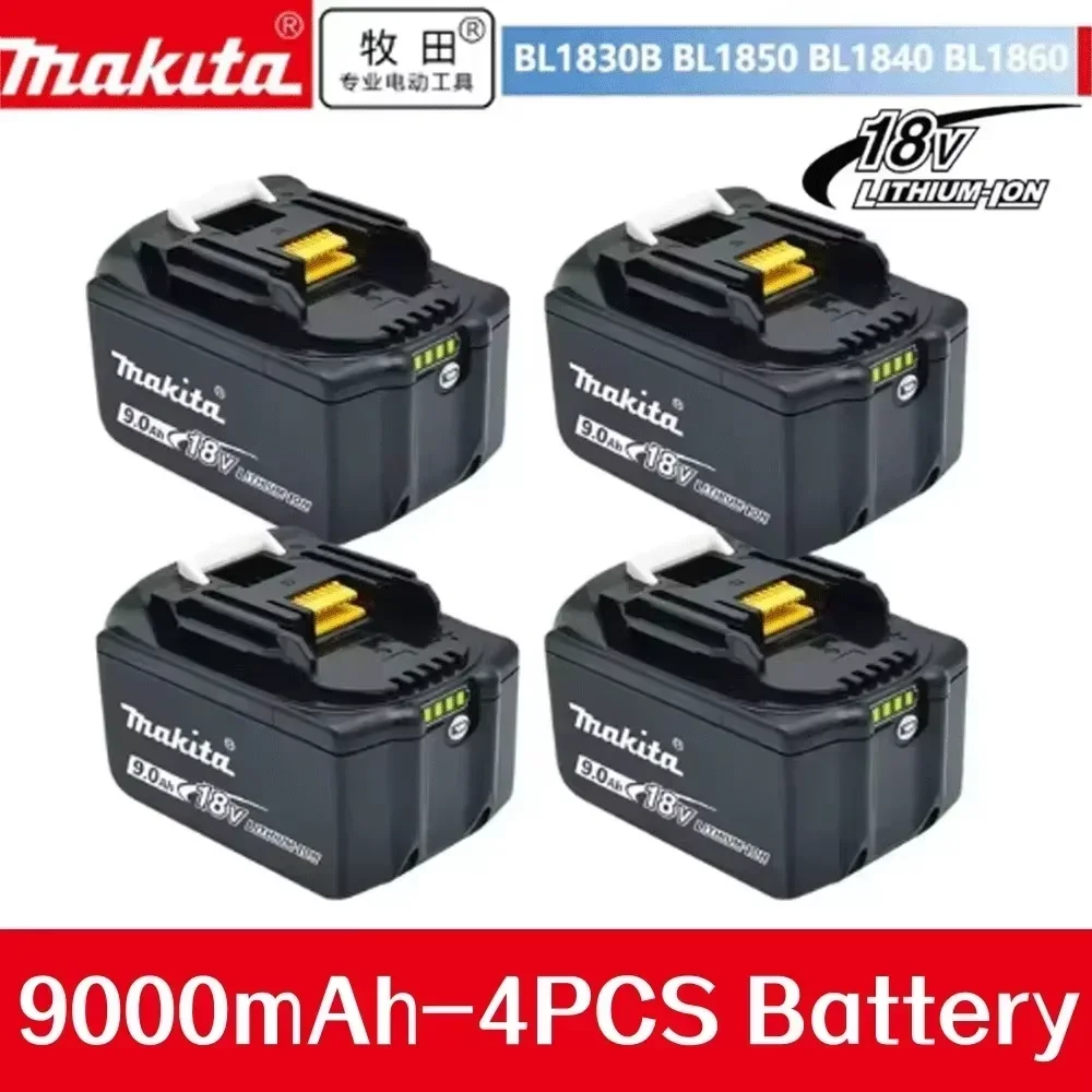 18V 9.0AH Makita battery 18V rechargeable large capacity battery, 9000mAh suitable for angle grinder tool battery 100% original