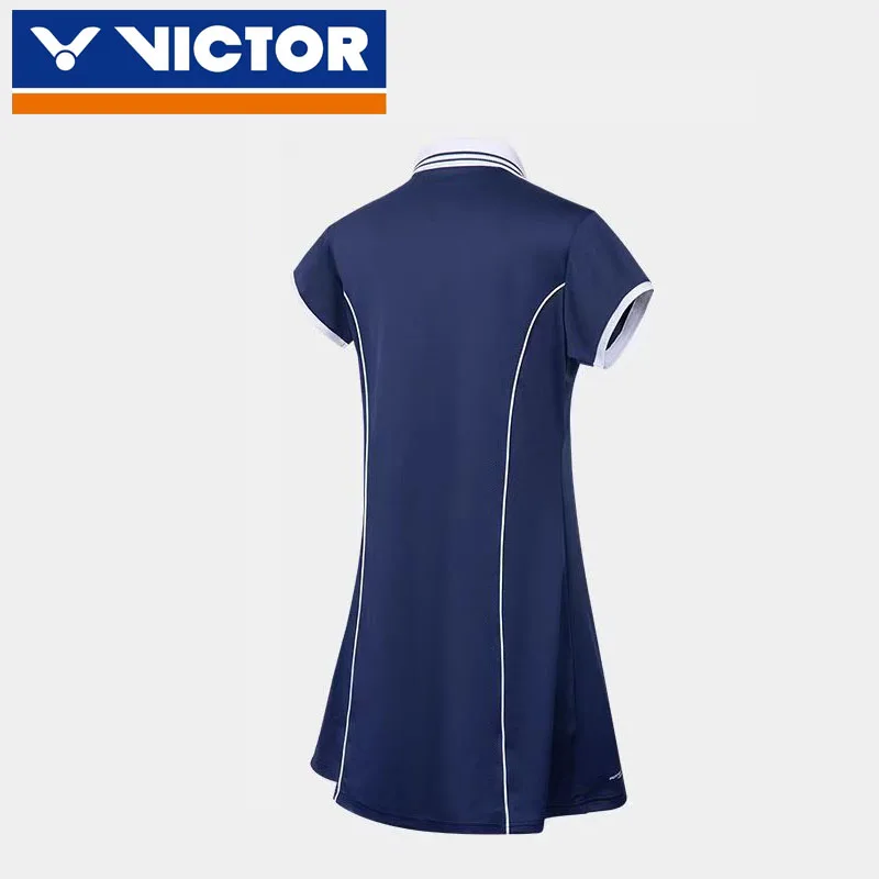 VICTOR Victory Badminton Uniform Training Series Knitted Dress For Women KT-46302 Golf Wear Tennis Dress Luxury Brand Sportswear